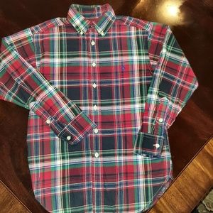Ralph Lauren Polo shirt size 8 plaid flannel